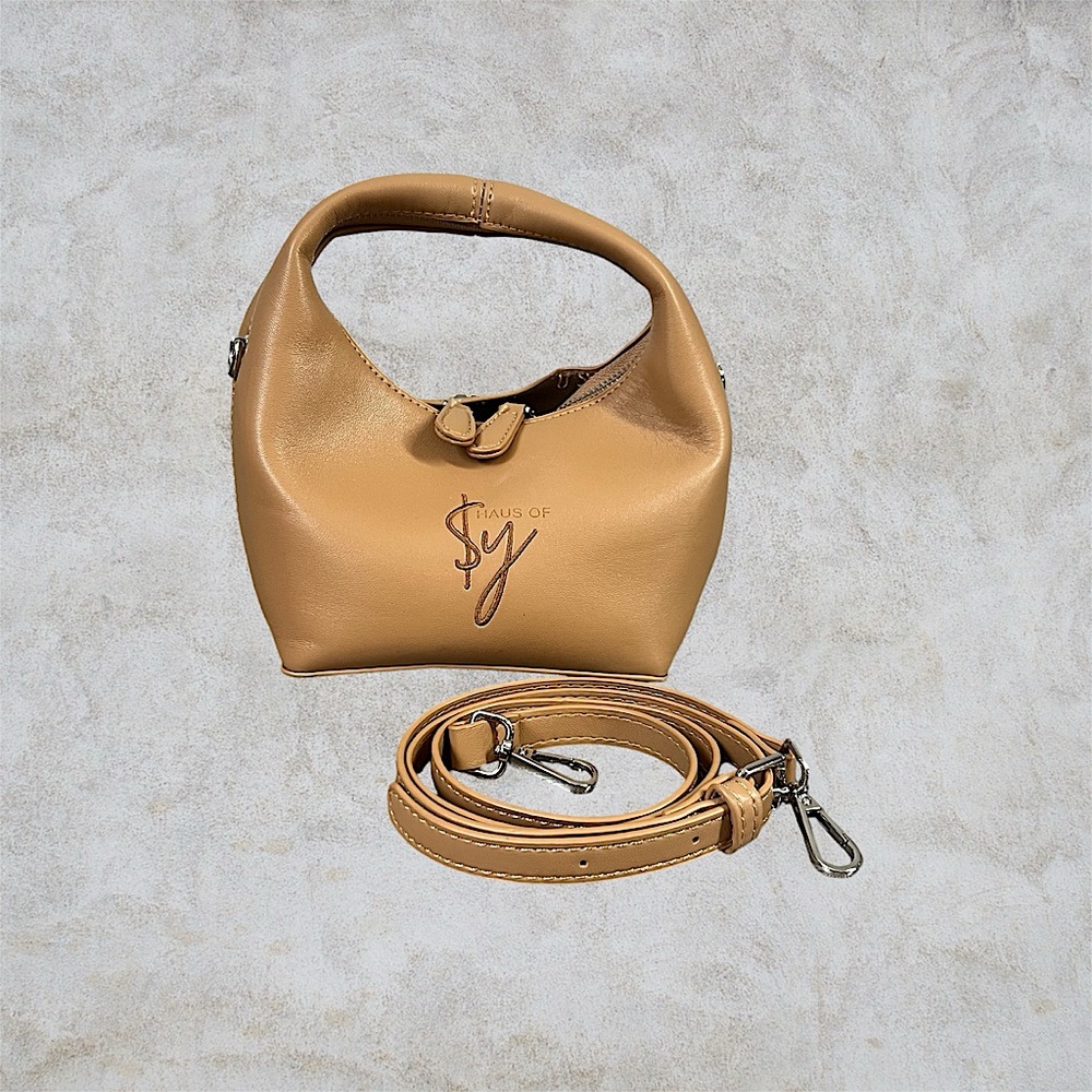 Haus of Sy Faux Leather Baguette Purse